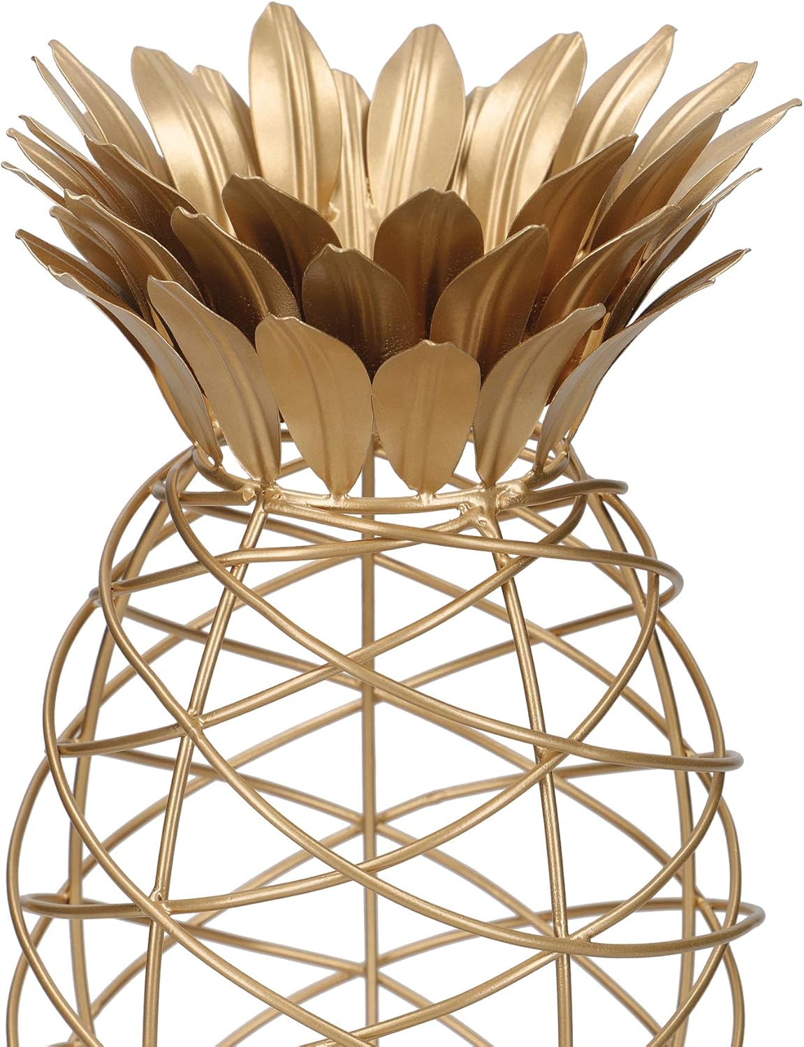 BarCraft BCCORKHOLDER Wine Cork Collector, Pineapple Shaped, Metal, Gold Coloured, 20 x 28cm
