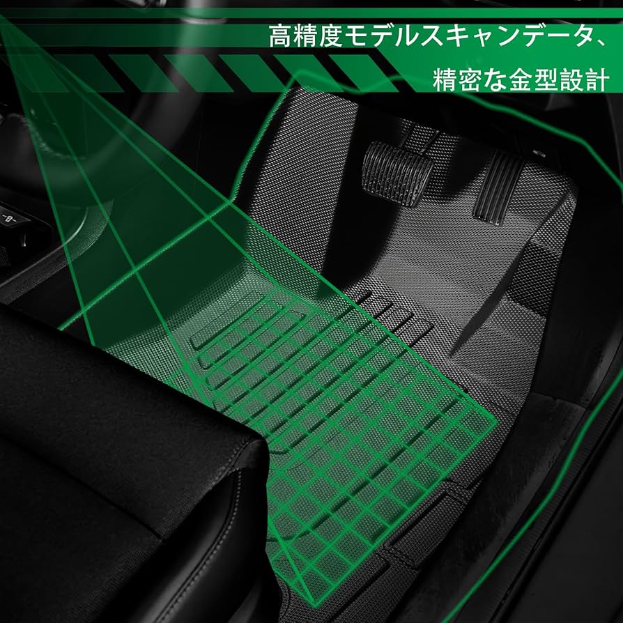 メルリ　【美品】ランクル250 5人乗対応 フロアマット＆ラゲッジマット ランドクルーザー 250 フロアマット 5人乗 R1000シリーズ