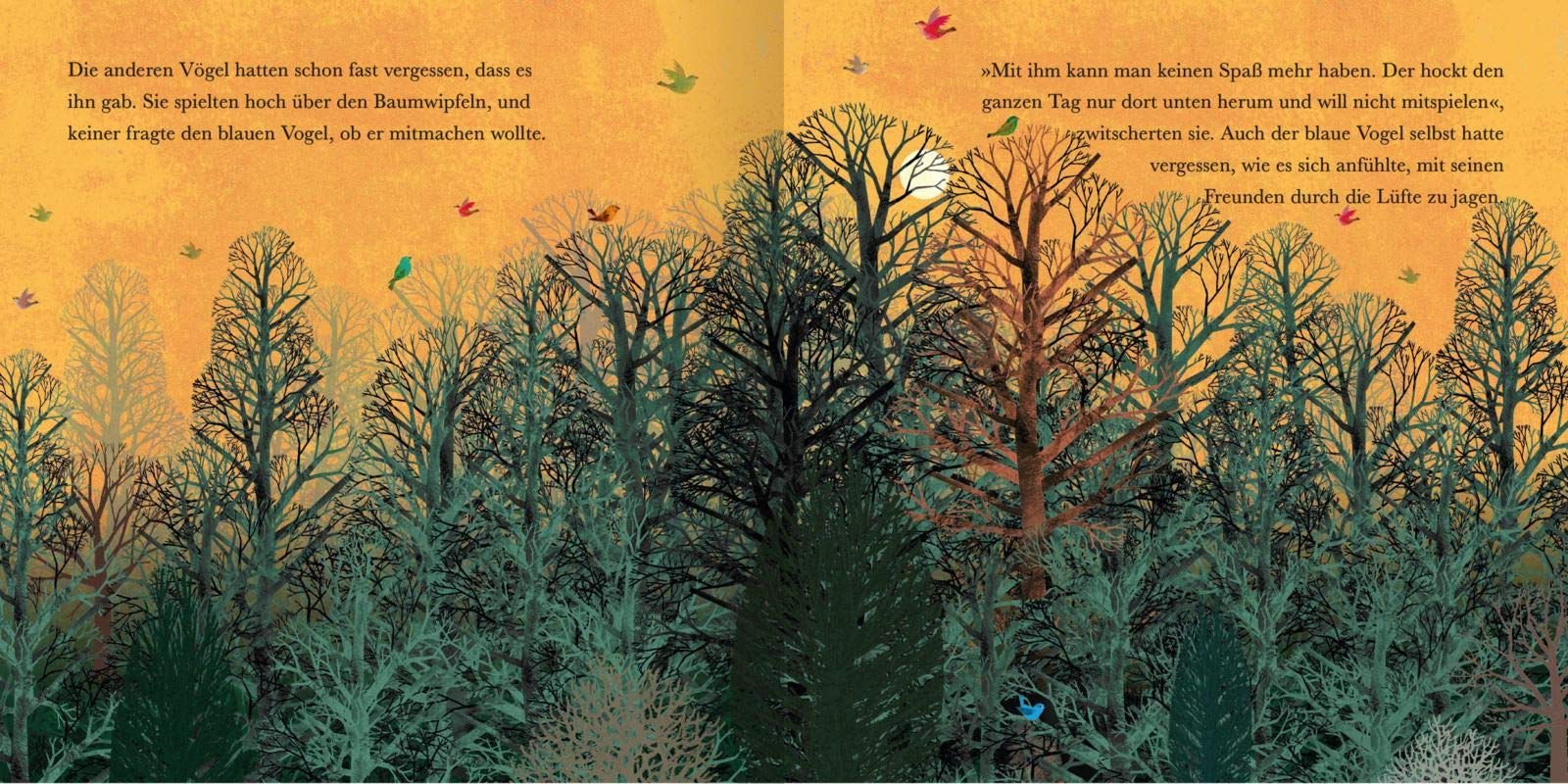 Der blaue Vogel: Eine Geschichte über Traurigkeit und Hoffnung | Einfühlsames Bilderbuch zum Thema Traurigkeit, Depression und Lebensmut, für Kinder ab 4 Jahren