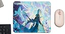 Credit Printing & Merchandise | Honkai Star Rail | HSR | XXL Mouse Pad (280 x 580 x 3 mm) / Small Mouse pad (220 x 175 x 3 mm) Gaming, Office, Personal Use | Fanmade (Anaxa, S) gallery image