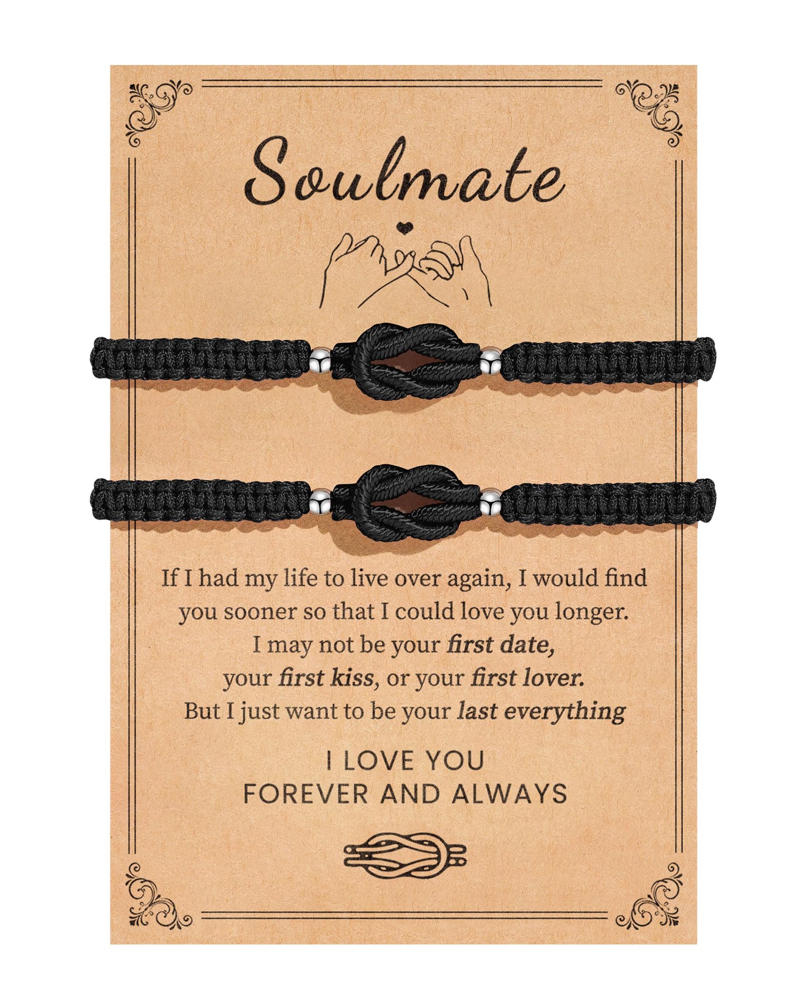Valentine's Day Gifts for Him Her Couples Bracelets Matching Bracelets For Couple Friends Family Anniversary for Him and Her Long Distance Relationship Gifts for Girlfriend Boyfriend Birthday Soulmate