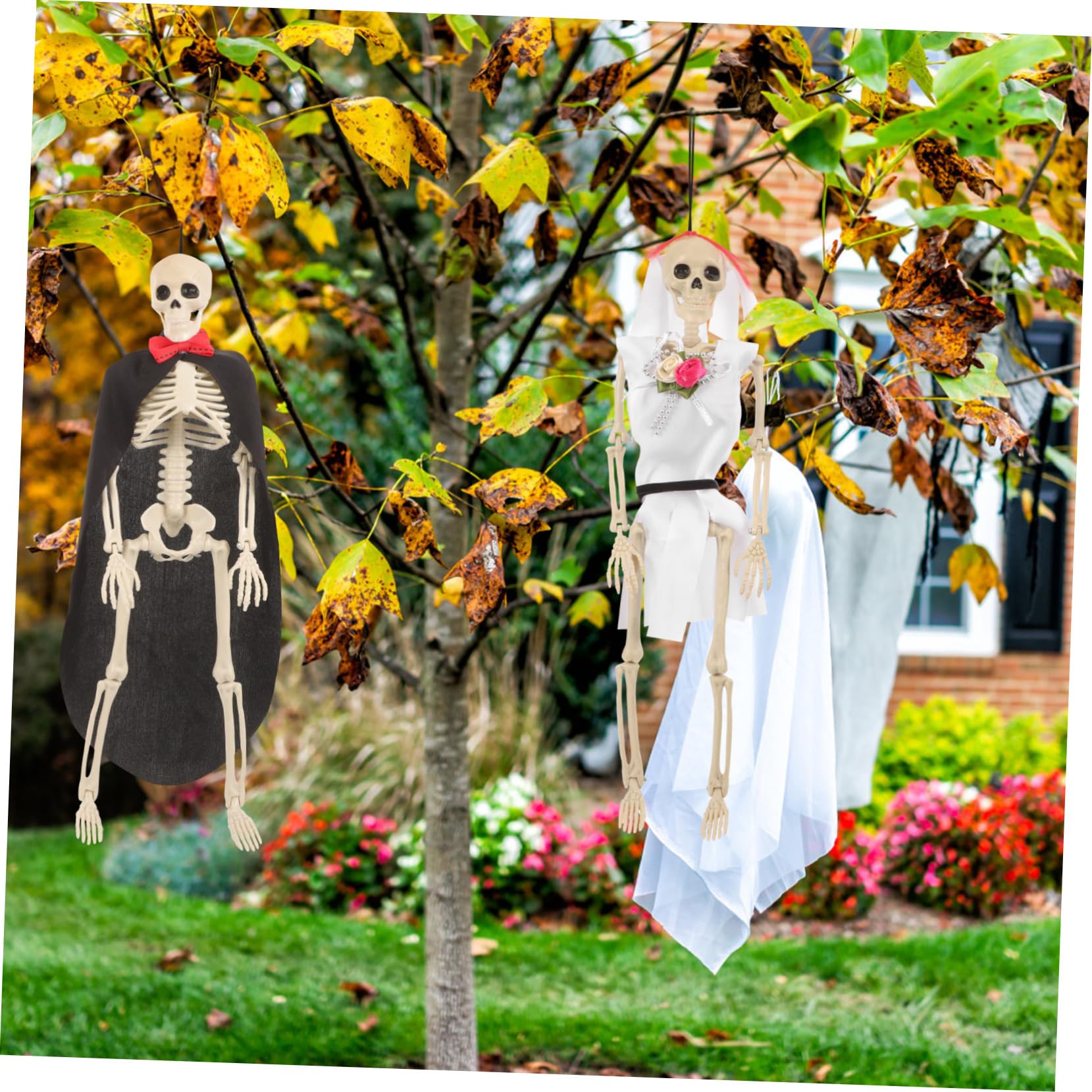 SUPVOX 5 Set Scheletro Di Halloween Arredamento Tavolo Scheletro Oggetti Di Scena Della Casa Stregata Halloween Party Scheletri Halloween Scheletro Di Simulazione Plastica 2 Pezzi * 5