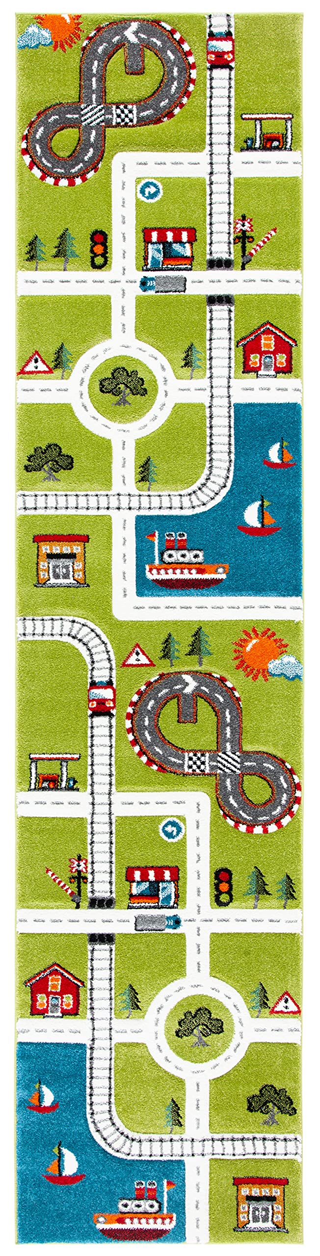 SAFAVIEH Carousel Kids Collection Runner Rug - 2'3