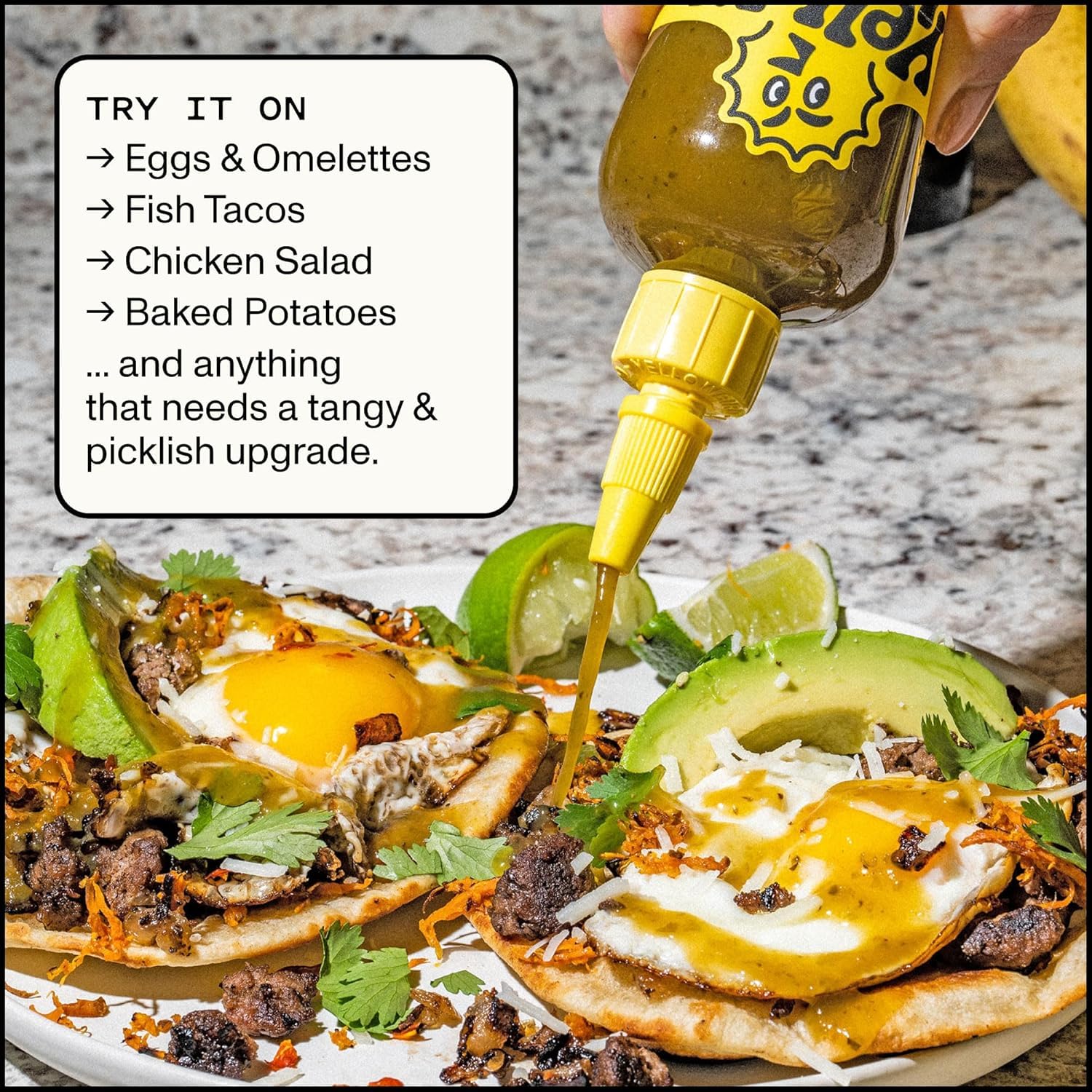 Yellowbird® Organic Serrano Hot Sauce 9.8 oz. Pantry Size (Kinda Hot | 2 Bottles | Made w/Organic Garlic, Cucumber, & Lime)