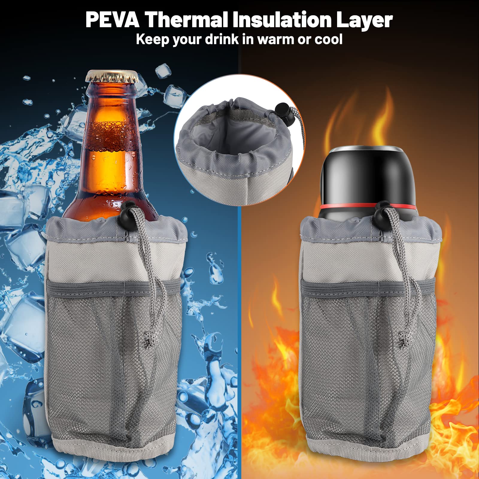 Portaborraccia Universale Per Bici - Regolabile Per MTB, Passeggini E Altro