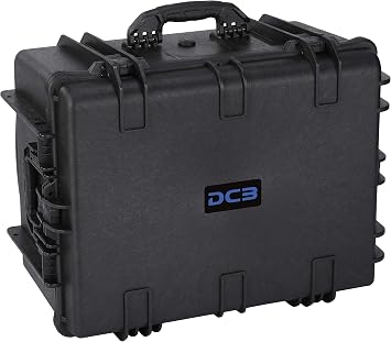 DCB Cases - Element 6705F | 26 x 20 x 14 Ext Dim | IP67 Waterproof | Pluck Foam Insert | Telescoping Handle | Rubberized Grips | Resin-Reinforced Injection Molded Plastic | 4 Latch Lid Close | Wheels