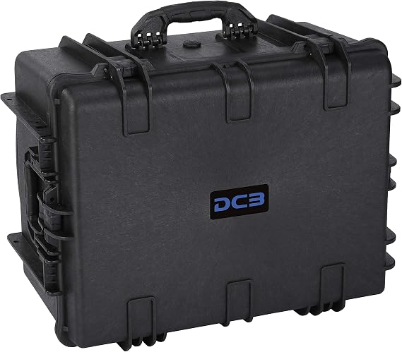 DCB Cases - Element 6705F | 26 x 20 x 14 Ext Dim | IP67 Waterproof | Pluck Foam Insert | Telescoping Handle | Rubberized Grips | Resin-Reinforced Injection Molded Plastic | 4 Latch Lid Close | Wheels