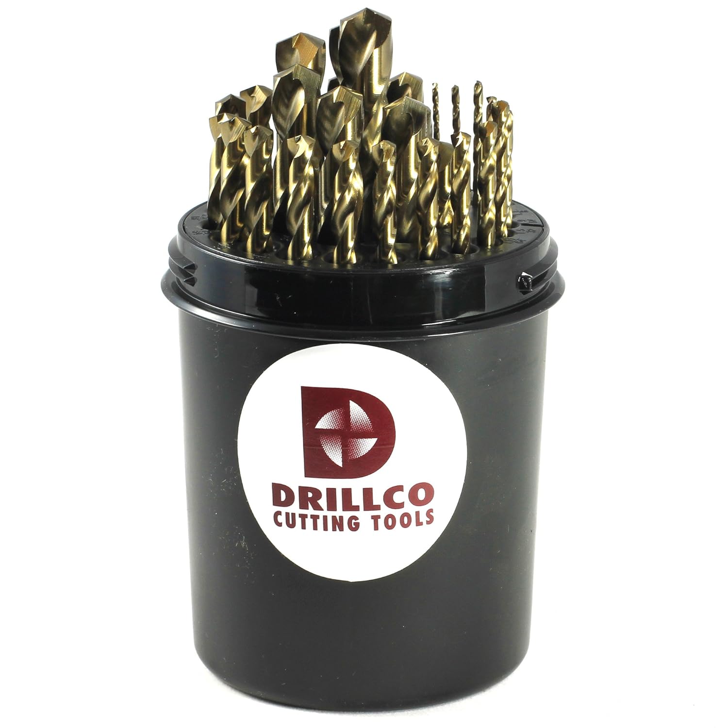 Drillco 500 Series 29 Piece Cobalt Steel HeavyDuty Jobber Drill Bit
