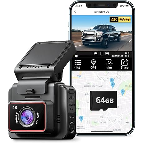 Kingslim D5 4K Dash Camera: Driving Redefined
