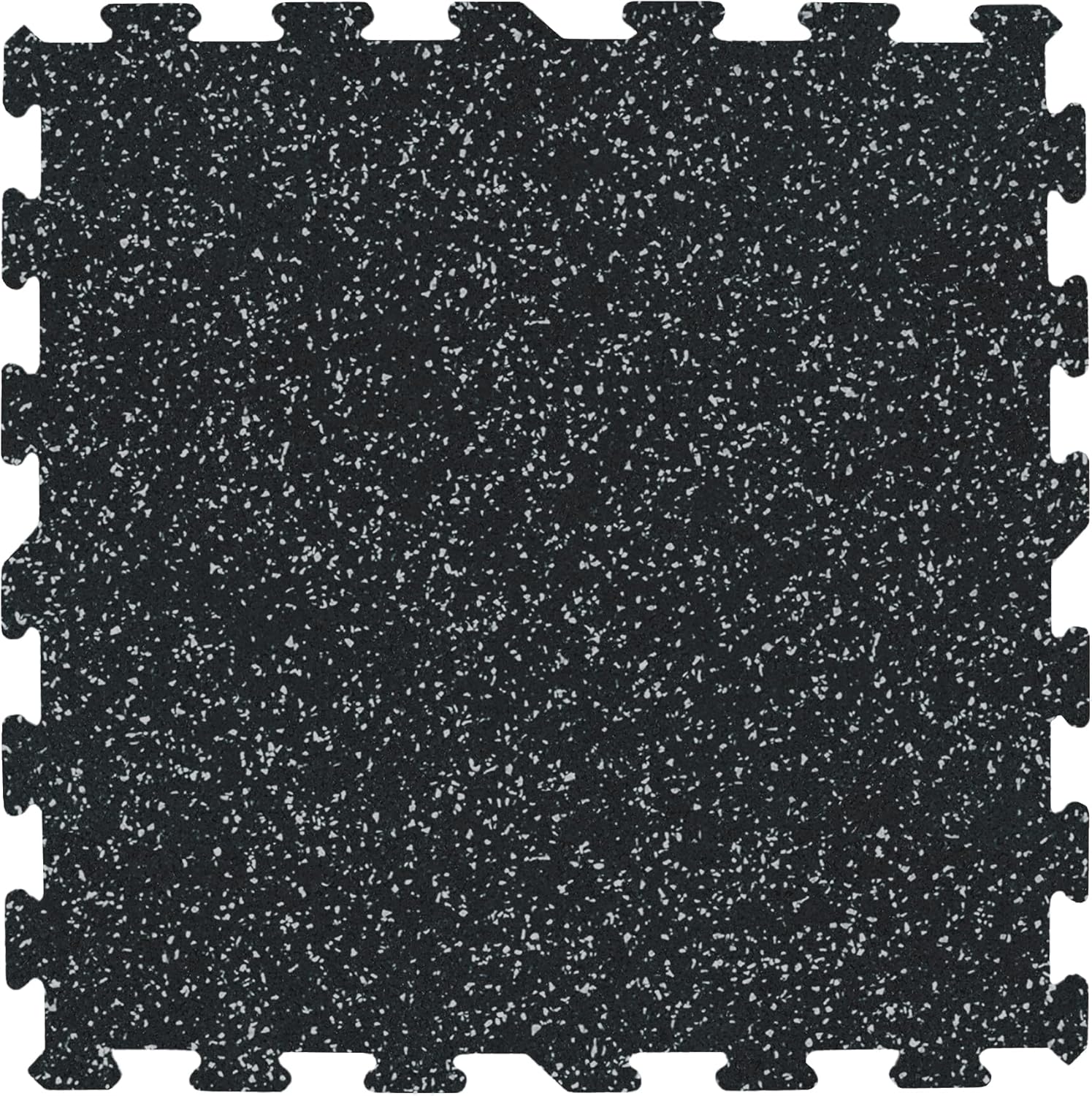 IncStores 6mm Thick Energy Rubber Interlocking Floor Tiles | Large Recycled Rubber Floor Tiles for a Stronger and Safer Basement, Home Gym, Shed, or Trailer | Grey, 14 Pack