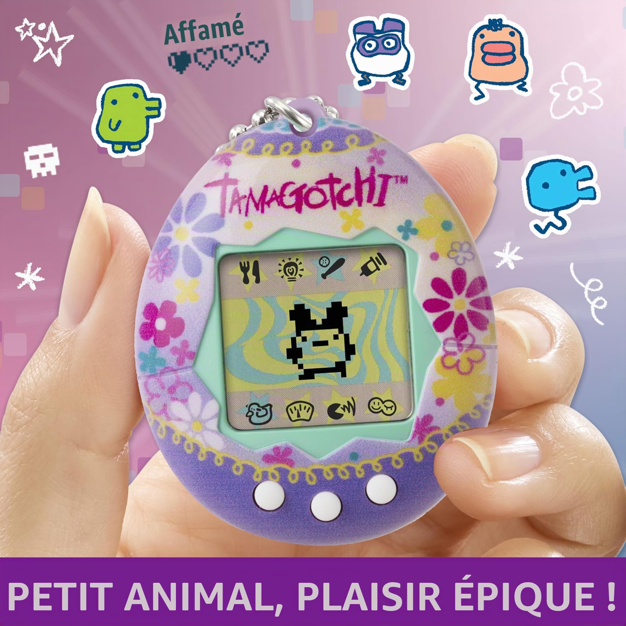 Bandai - Tamagotchi - Tamagotchi Original - Paradise - Animal électronique virtuel avec écran, 3 Boutons et Jeux - 42934