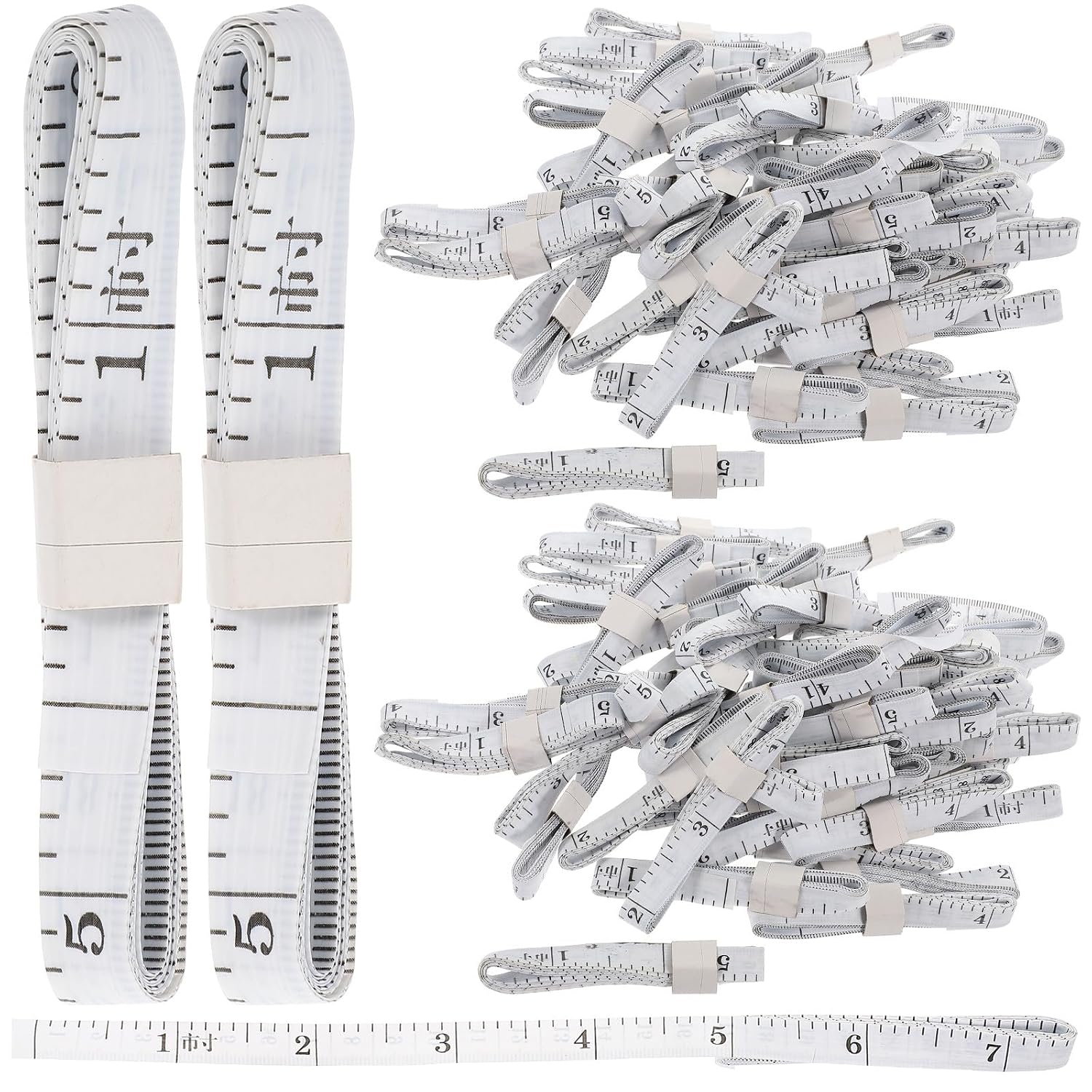 50 Pcs Flexible Sewing Tape Measure for Body and Clothes Colorful Soft Measuring Tape 1.5m Multipurpose Fabric Ruler for Sewing and Craft Use Random Random Color