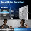 18 pack Acoustic Panels With Self-Adhesive, 12 X 12 X 0.4 Sound Proof Foam Panels, Sound Panels High Density, Soundproof Wall Panels for Home Studio Office Grey