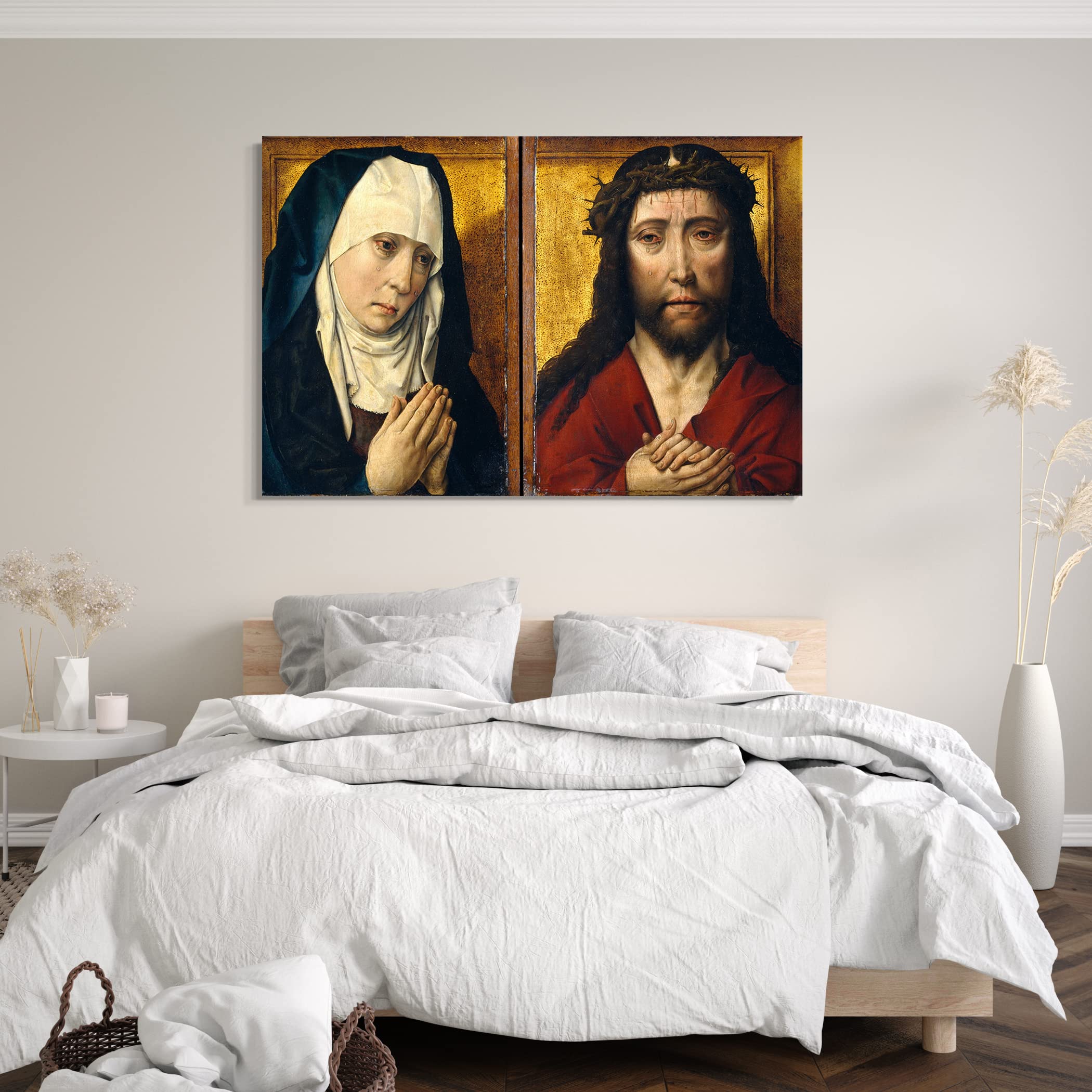 Printed Paintings Impresión sobre Lienzo (120x80cm): Copia póstuma del Taller después de Dieric B