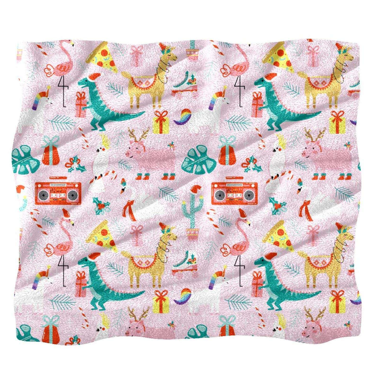 Couverture polaire lit et grand plaid canapé motif dinosaure