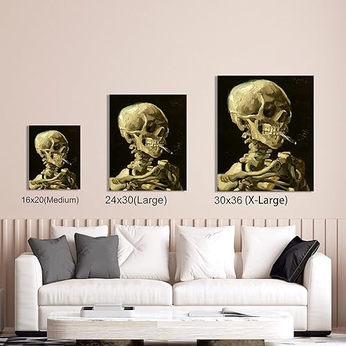 Miniatura 930 de A&T ARTWORK The Starry Night de Vincent Van Gogh. Tamaño del marco: 36 x 30 pulgadas, tamaño de la imagen: 30 x 24 pulgadas, reproducciones clásicas