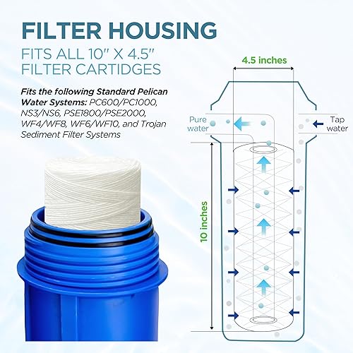 Miniatura 2 de Pelican Water PC40 - Filtro de repuesto de sedimentos de 5 micrones (paquete de 4) de Pelican Water