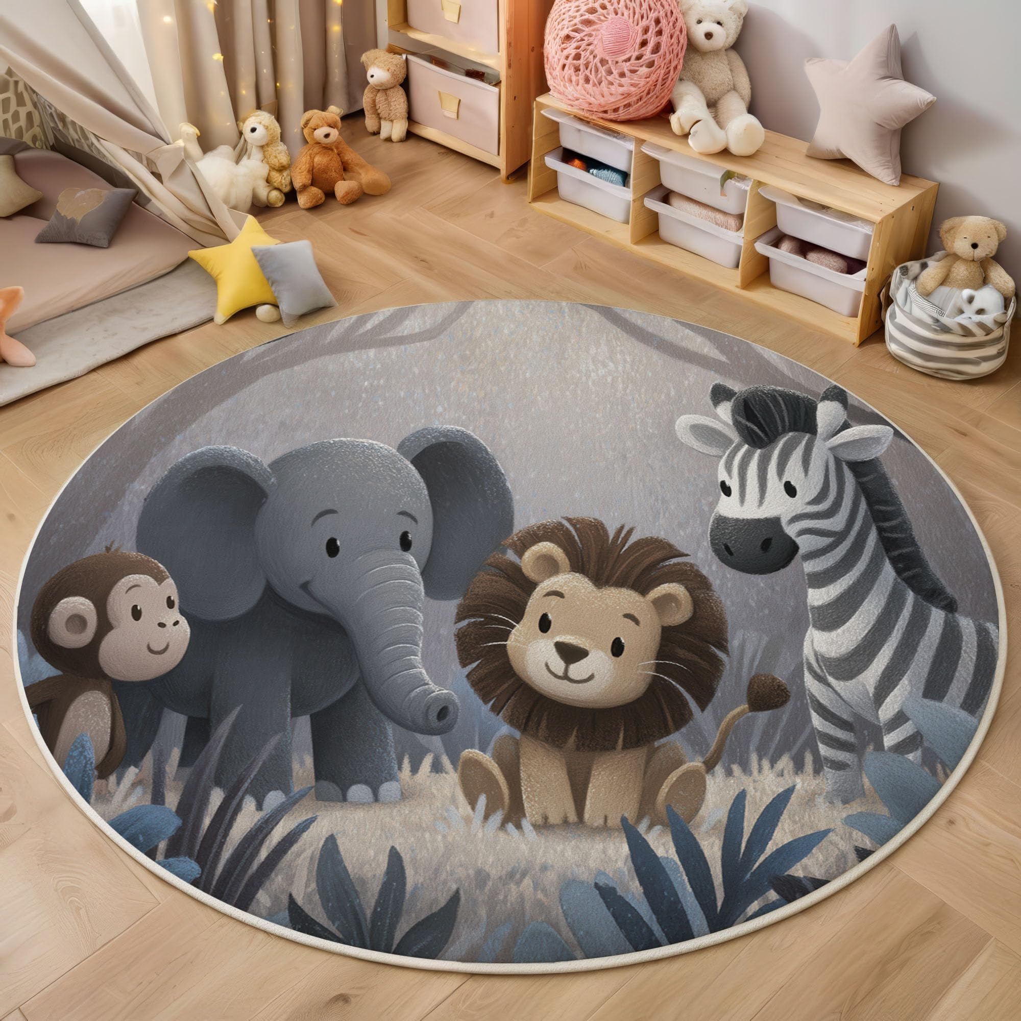 Tapis fin pour chambre d'enfant anti-poussière et doux sous les pieds