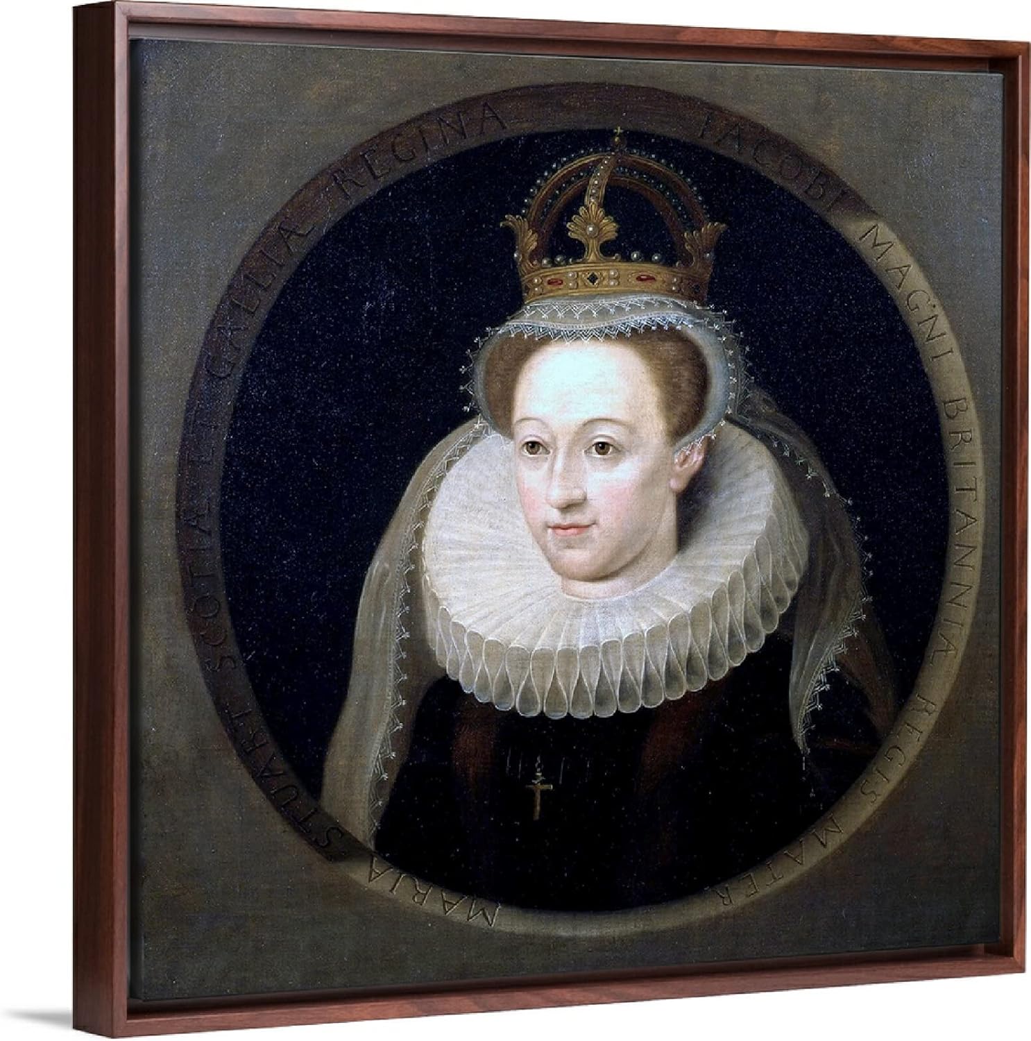 SYSMYXGS Paint by Numbers for Adults Painting by Numbers Kits Oil Canvas Painting with Paintbrushes Acrylic PigmentHome Decor Gifts — Portrait of Mary Queen of Scots by