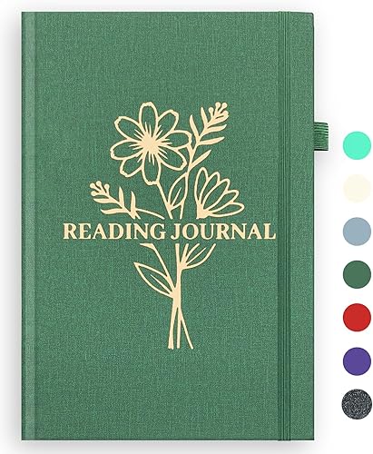 Diario de lectura, diario de lectura de libros, seguimiento y revisa tu lectura, accesorios de libros de regalo para amantes de los libros y Verde