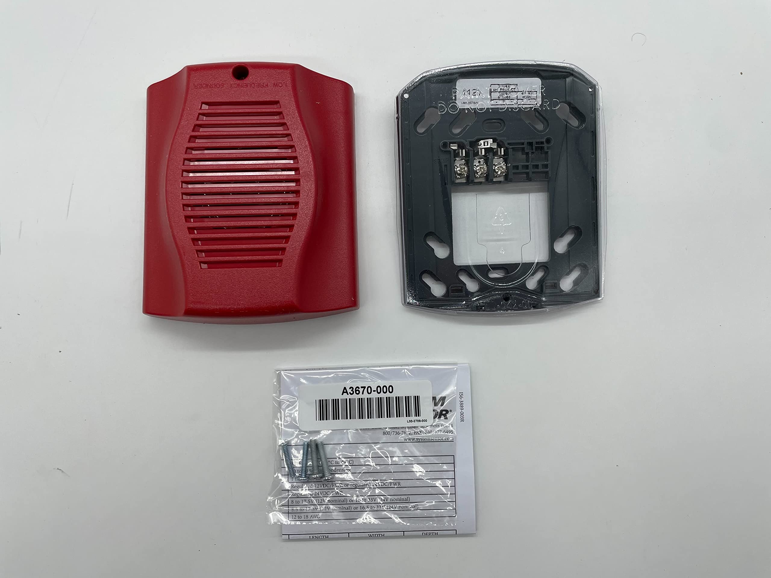 JCI HR-LF Motion Sensor Red Wall Mount