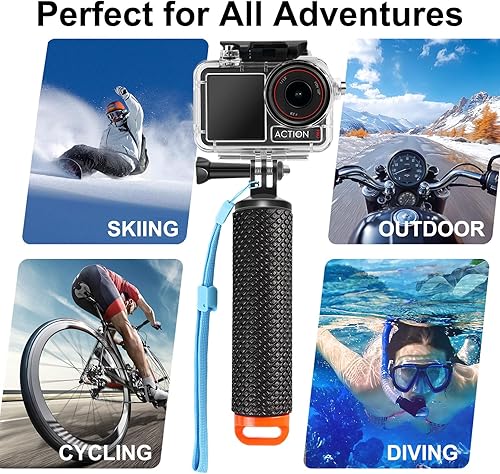 Miniatura 5 de SUNDO Funda impermeable compatible con cámara DJI Action 5 ProAction 4Action 3, kit de accesorios de carcasa de buceo profundo de 164.0 ft164 pies