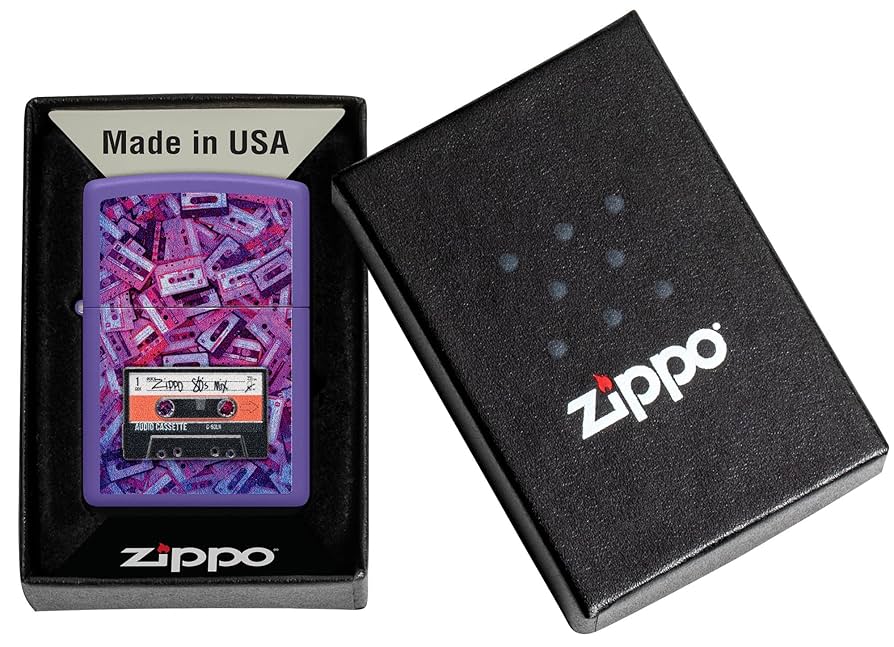 ZIPPO カセットテープデザイン Amazon.co.jp: Zippo カセットテープデザイン パープルマット
