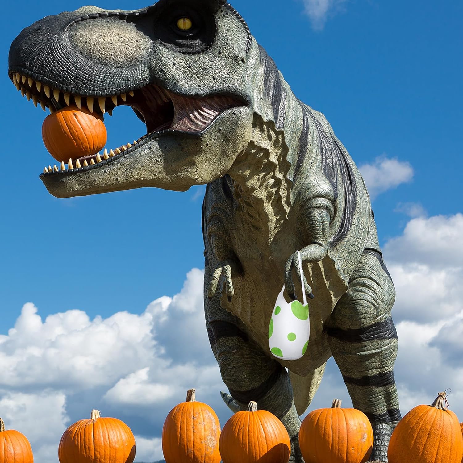 Dansydaisy Dinosaur Egg Trick or Treat Bag, Halloween Costume Accessories image 5