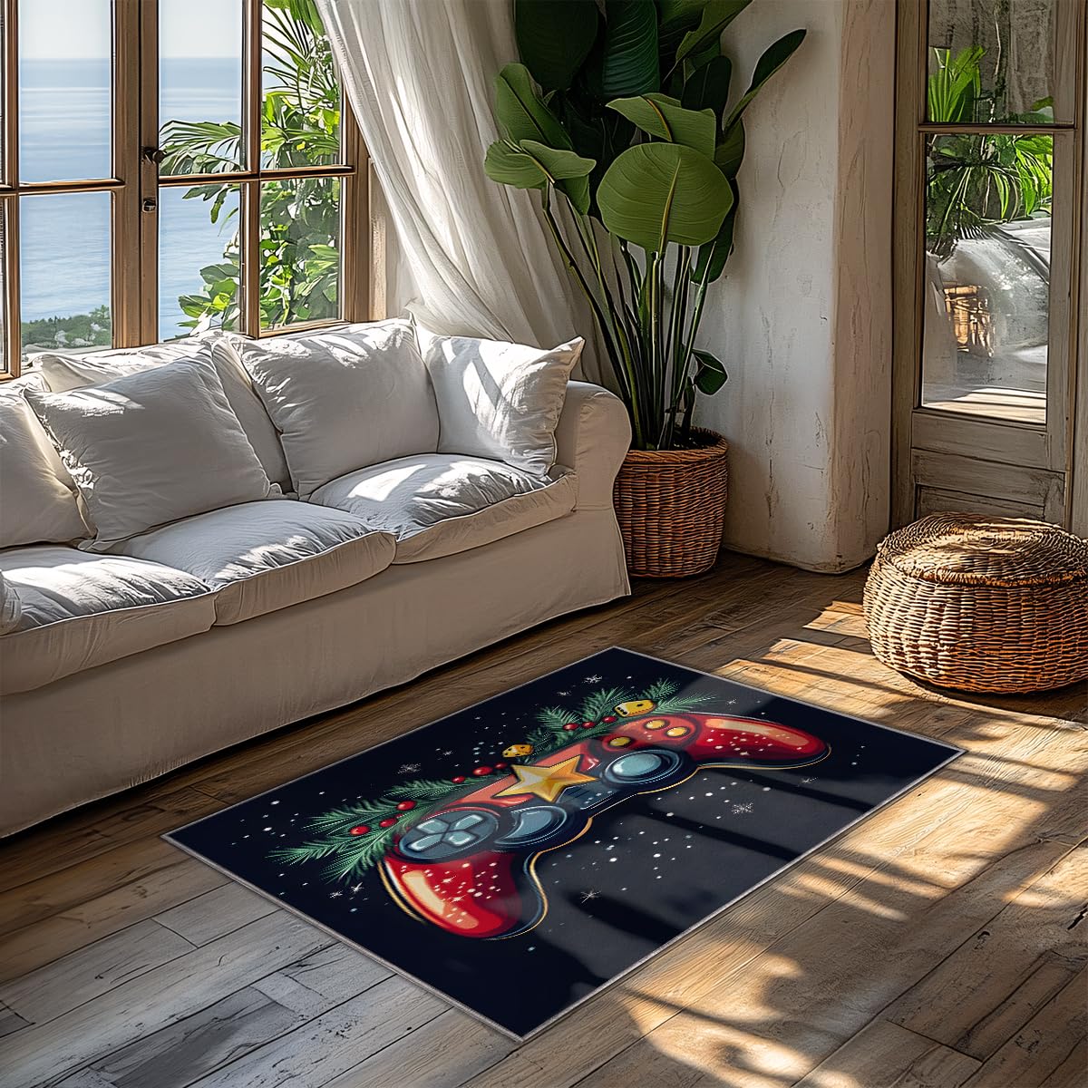 Tapis à motif de manette de jeu merveilleux pour décoration de salle gaming