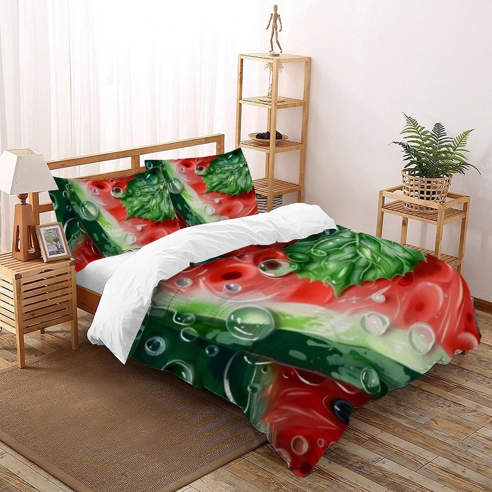 Housse de couette super king au design exclusif c'est magnifique avec imprimé pastèque 3D