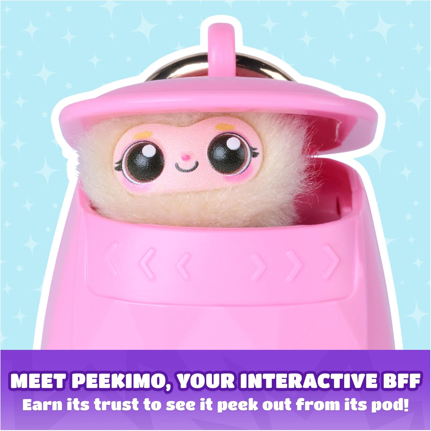 Pink Interactive Pet and Wearable Accessory, Over 100 Reactions | Reacts to Touch and Voice, Nurture and Play Games, Lights Up, Includes Lanyard and 1 AAA Battery, Kids Toys for Ages 5 and Up