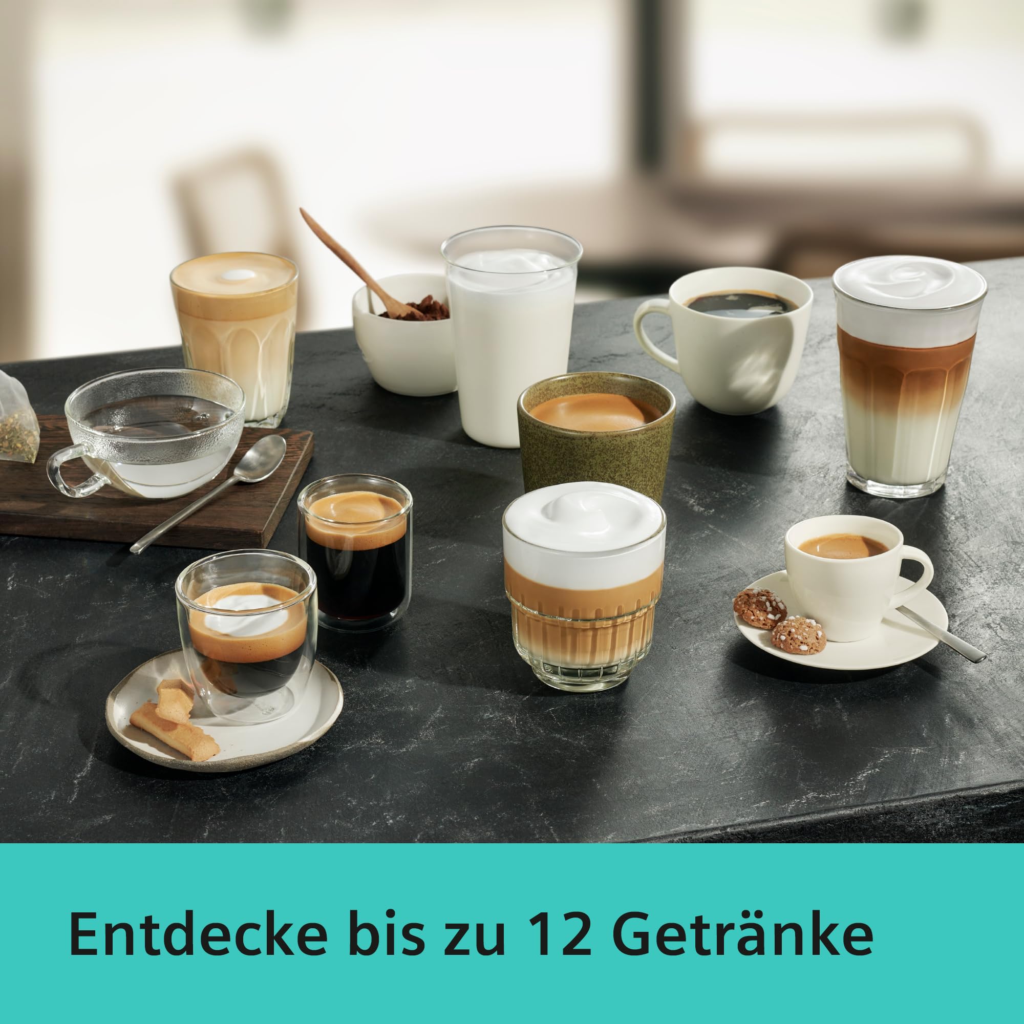 Siemens EQ6 plus s700 Kaffeevollautomat, Milchsystem, 12 Getränke, Keramikmahlwerk, Touchdisplay, Edelstahl