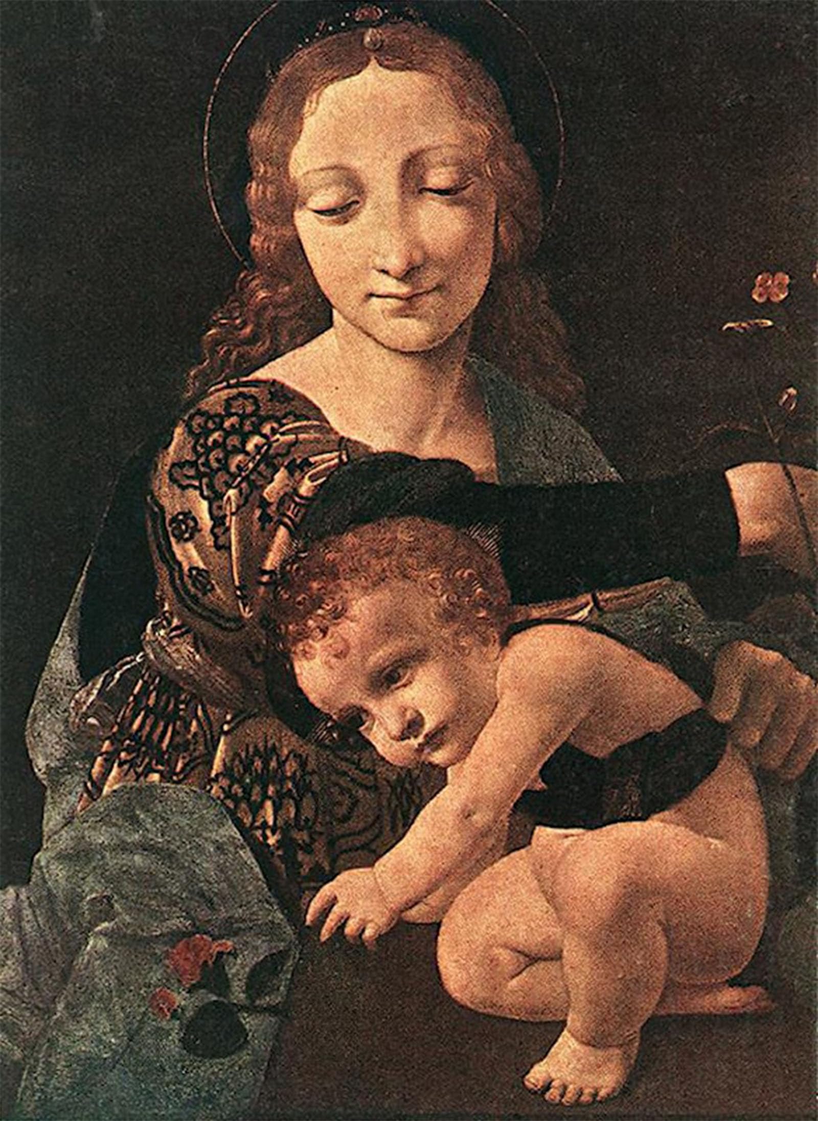 Toile Impression Tableaux Peinture Vierge à l'Enfant Boltraffio - 5