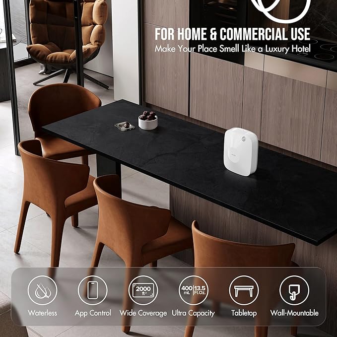 Difusor de Aromas Eléctrico Airversa Scenta VAST, 400mL, Blanco miniatura 4