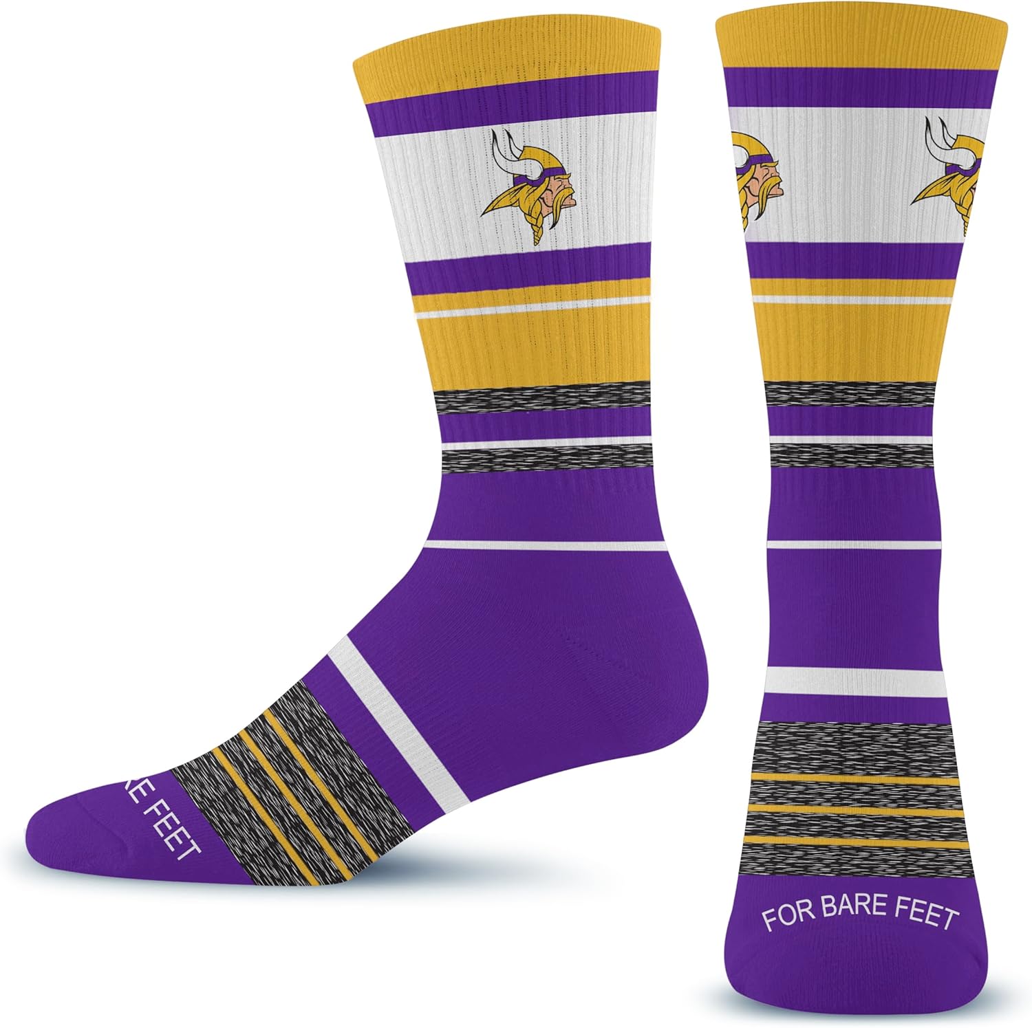 For Bare Feet NFL Unisex Nfl Friday Dress Crew Sock