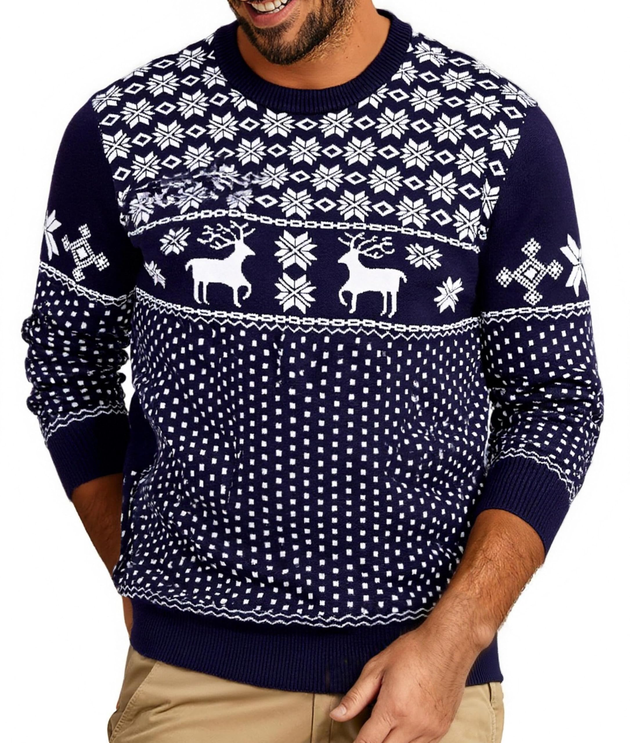 Pulls De Noël Famille - Pulls Renne Homme Femme Enfant - Pull Hiver Chaud - Ensemble Familial Matché - 9