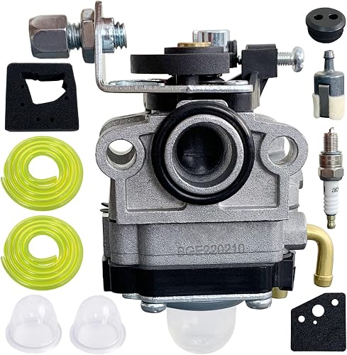 Ruixing OEM FG100 GX31 Carburetor for Honda FG100 Tiller GX22 GX31 4 Stroke Engine String Trimmer Parts Replace 16100-ZM5-A95 16100-ZM5-803 GCA91 Carb Primer Bulb Filter Replacement Kit