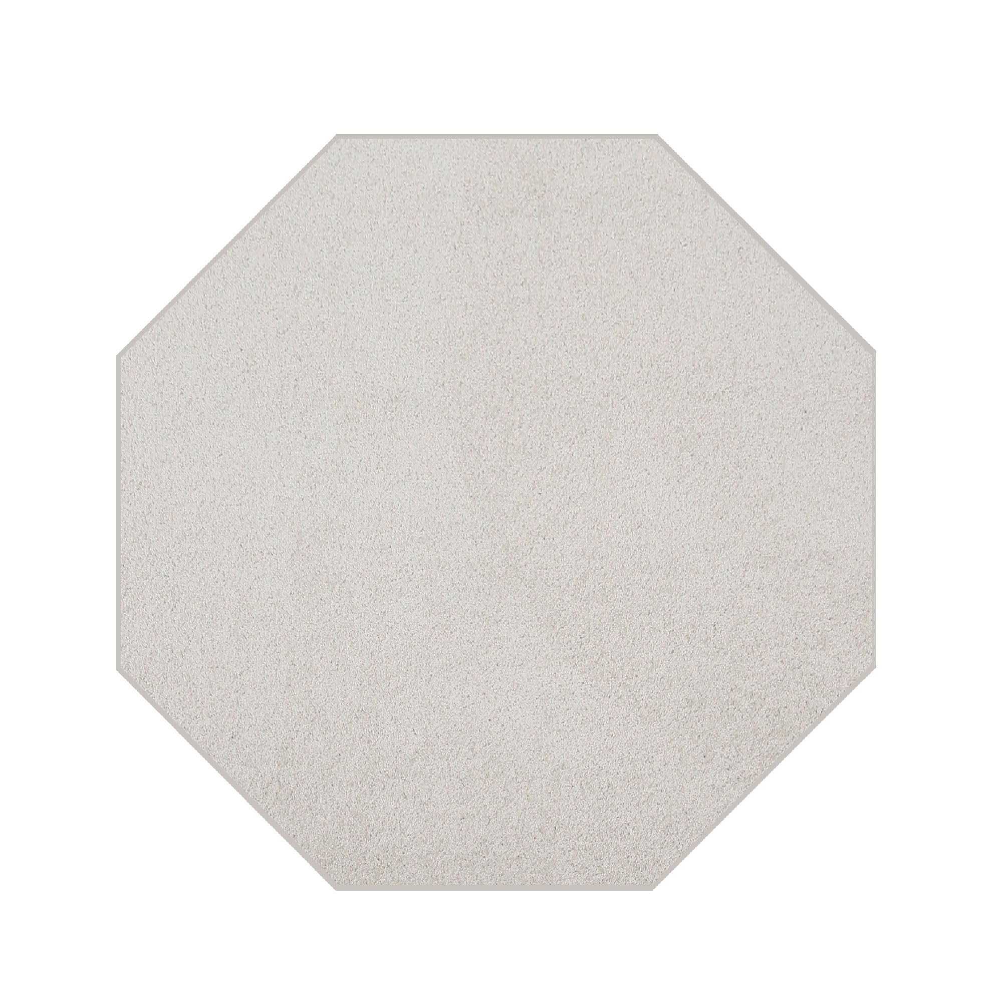 Ambiant Pet Friendly Solid Color Area Rugs Off White - 3' Octagon, Indoor, Stain Resistant, Perfect for Living Room, Bedroom, Dining Room, Entryway,