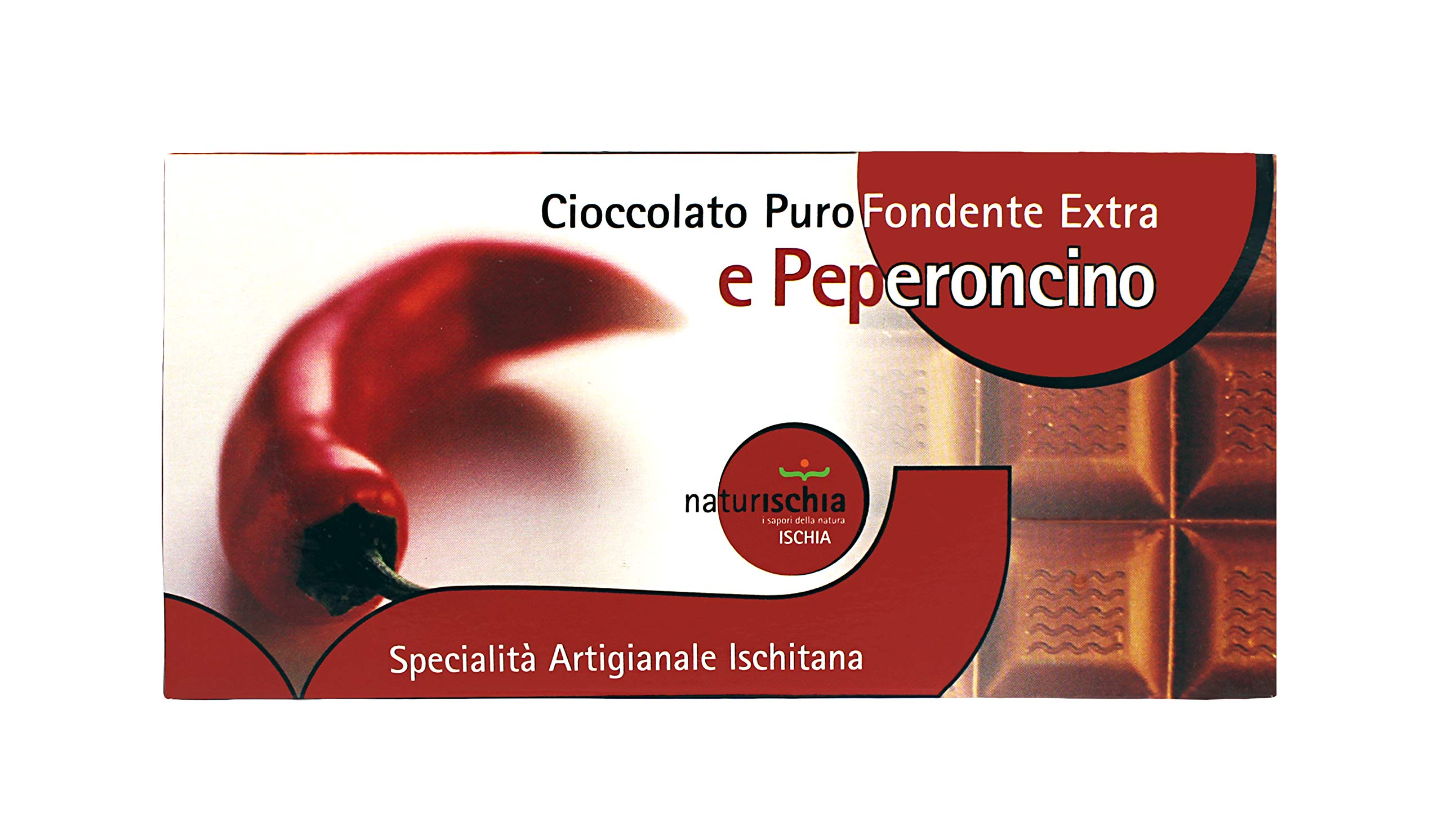 Naturischia - Set 3 pezzi di tavoletta di cioccolato artigianale da 100 gr. ciascuna (Fondente / Peperoncino)