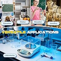 Vista 8 de CGOLDENWALL Báscula de laboratorio de alta precisión Balanza electrónica analítica digital Báscula de precisión de laboratorio Báscula de joyería