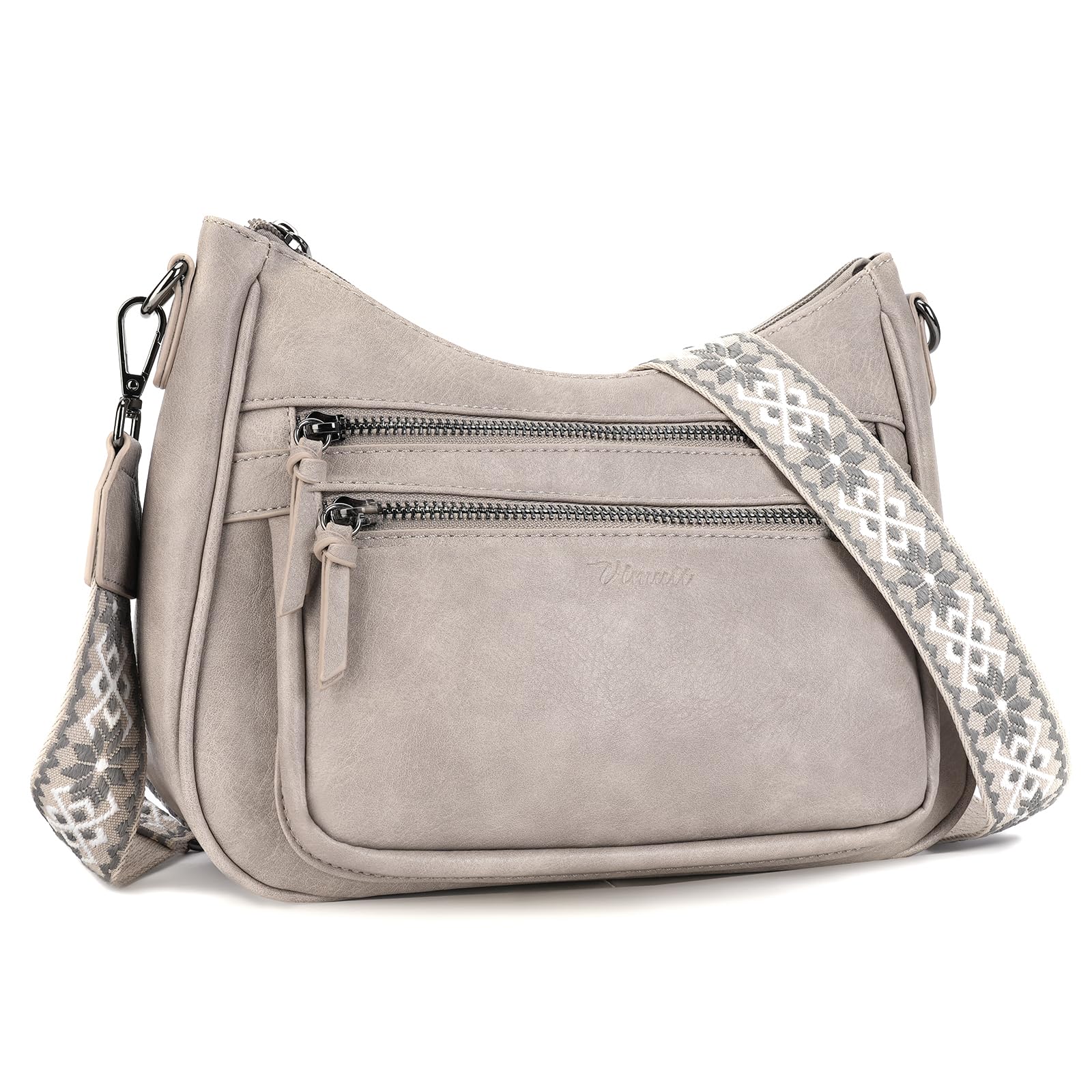 Sac à bandoulière tendance en cuir pour femme, sac à main multi-poches, sac à main de voyage léger