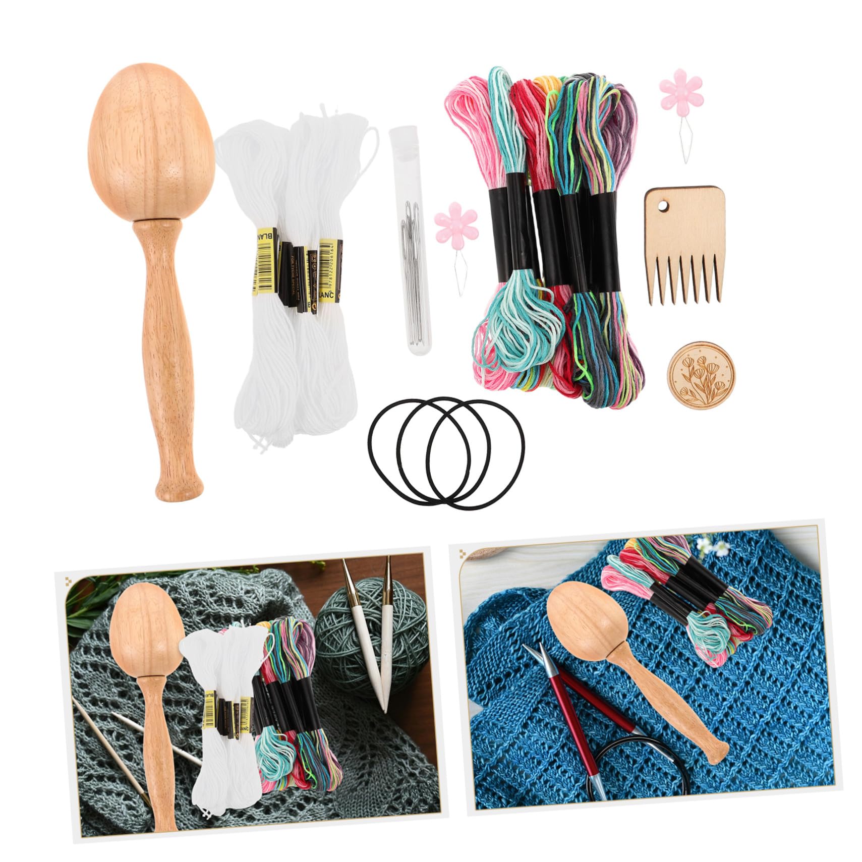 Kit de Herramientas de Zurcido Forma de Huevo, 1 Set