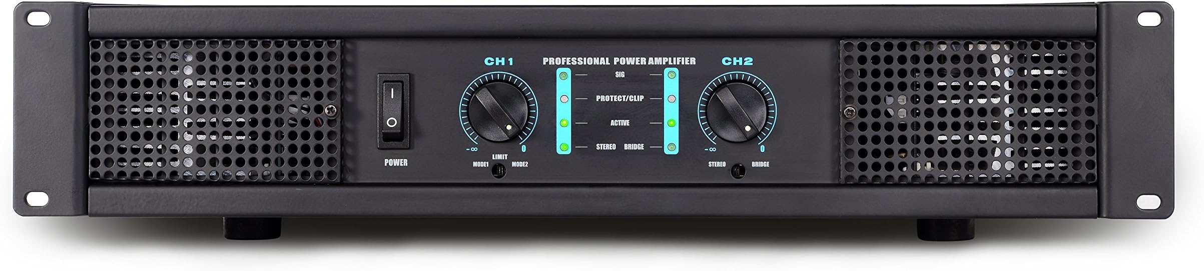 DIGIHERTZ ADUIO 2U Professional Power Amplifier Model-Dah1200, 1200 Watt(2 x 1200W)@ 4 OHM Dual Channel
