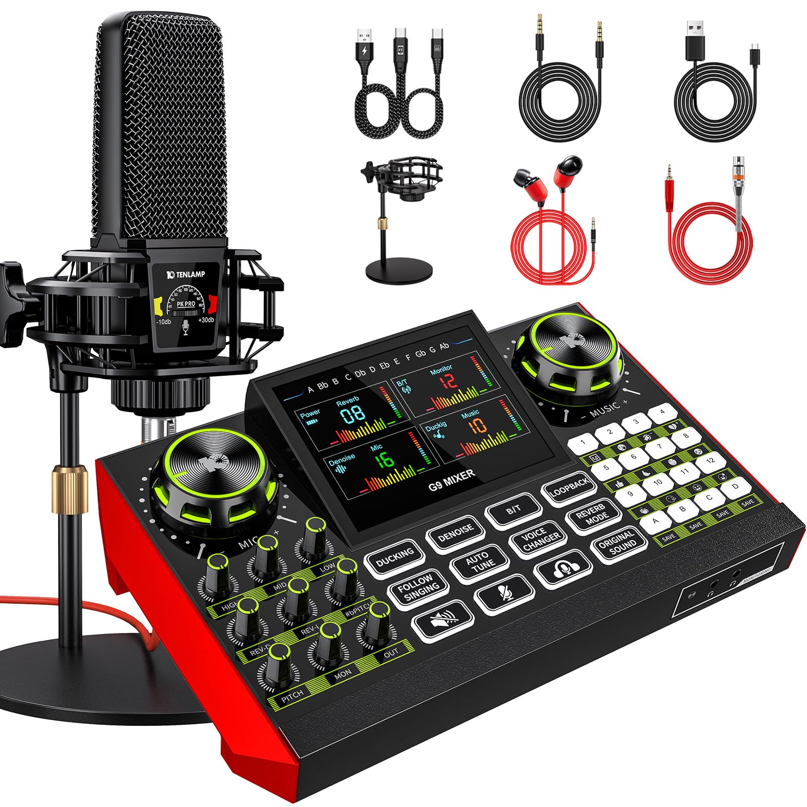 STUDIO ONE MUSIK CITY 5CDセット Amazon.com: neculogy Podcast Equipment Bundle - All-in-One Audio