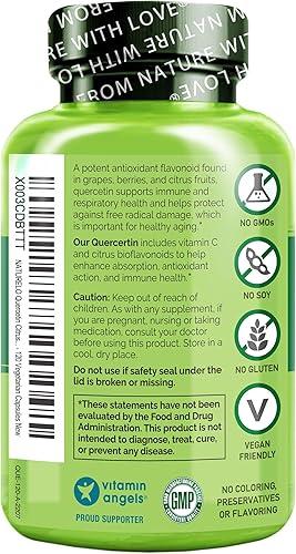 Miniatura 9 de NATURELO Complejo bioflavonoide cítrico de quercetina con absorción mejorada - 120 cápsulas vegetarianas