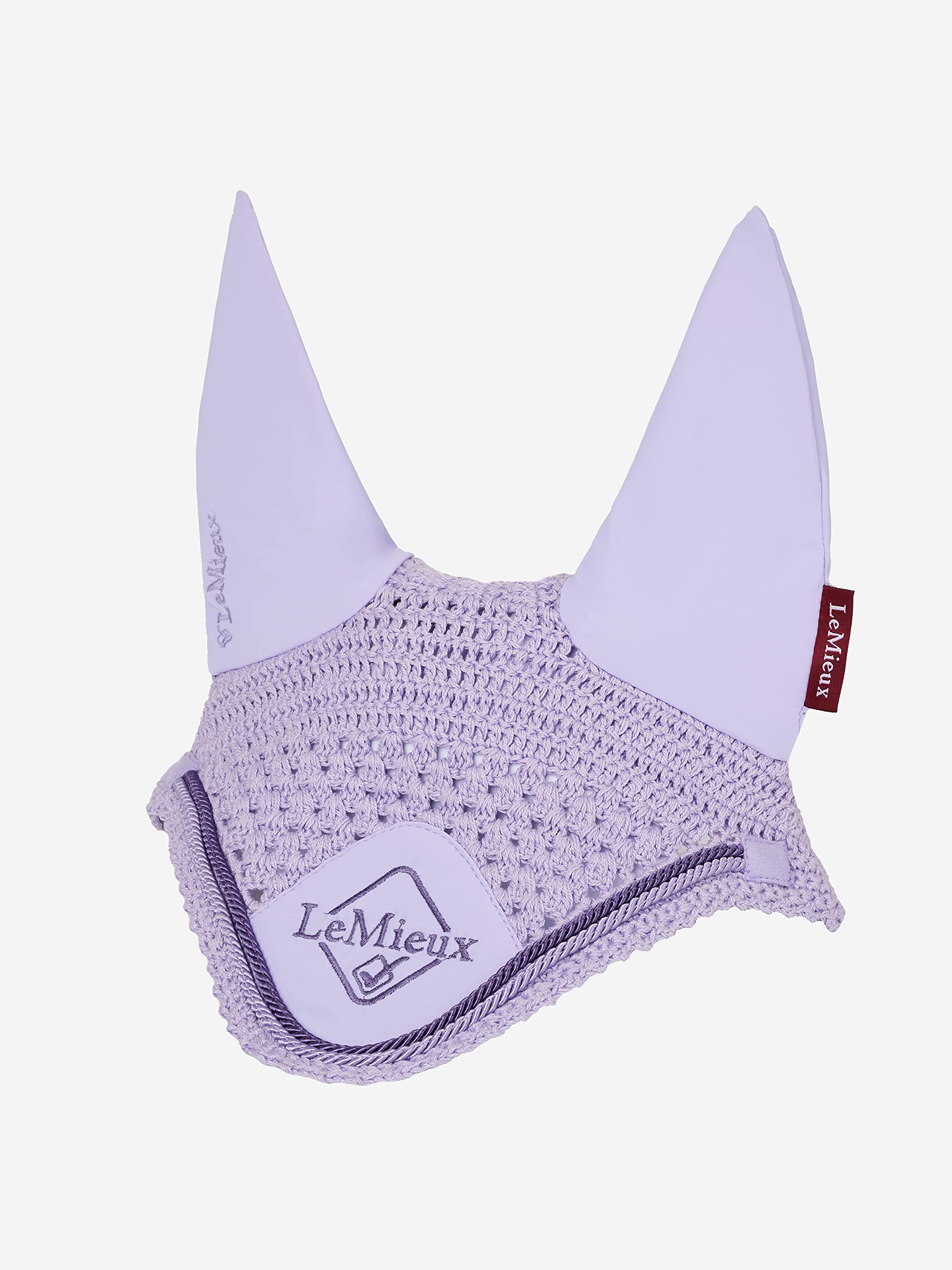 LeMieux Classic Crochet Fly Hood with Comfortable Lycra Ears - Sport Horse Wear for Competitive Rider — view 19