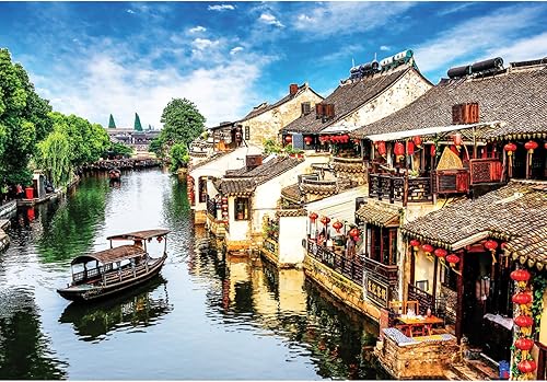 Anatolian Xitang Ancient Town, rompecabezas de 2000 piezas, #3945
