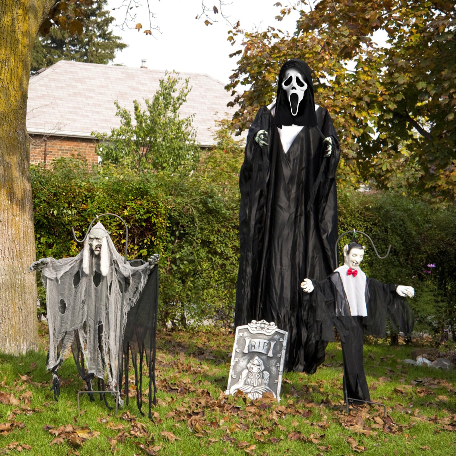 Maschera a Forma di Teschio per Halloween, Maschera con Teschio per Halloween, Maschera da Scheletro con Kiefe Mobile, scheletro 3D per Halloween Carnevale Cosplay