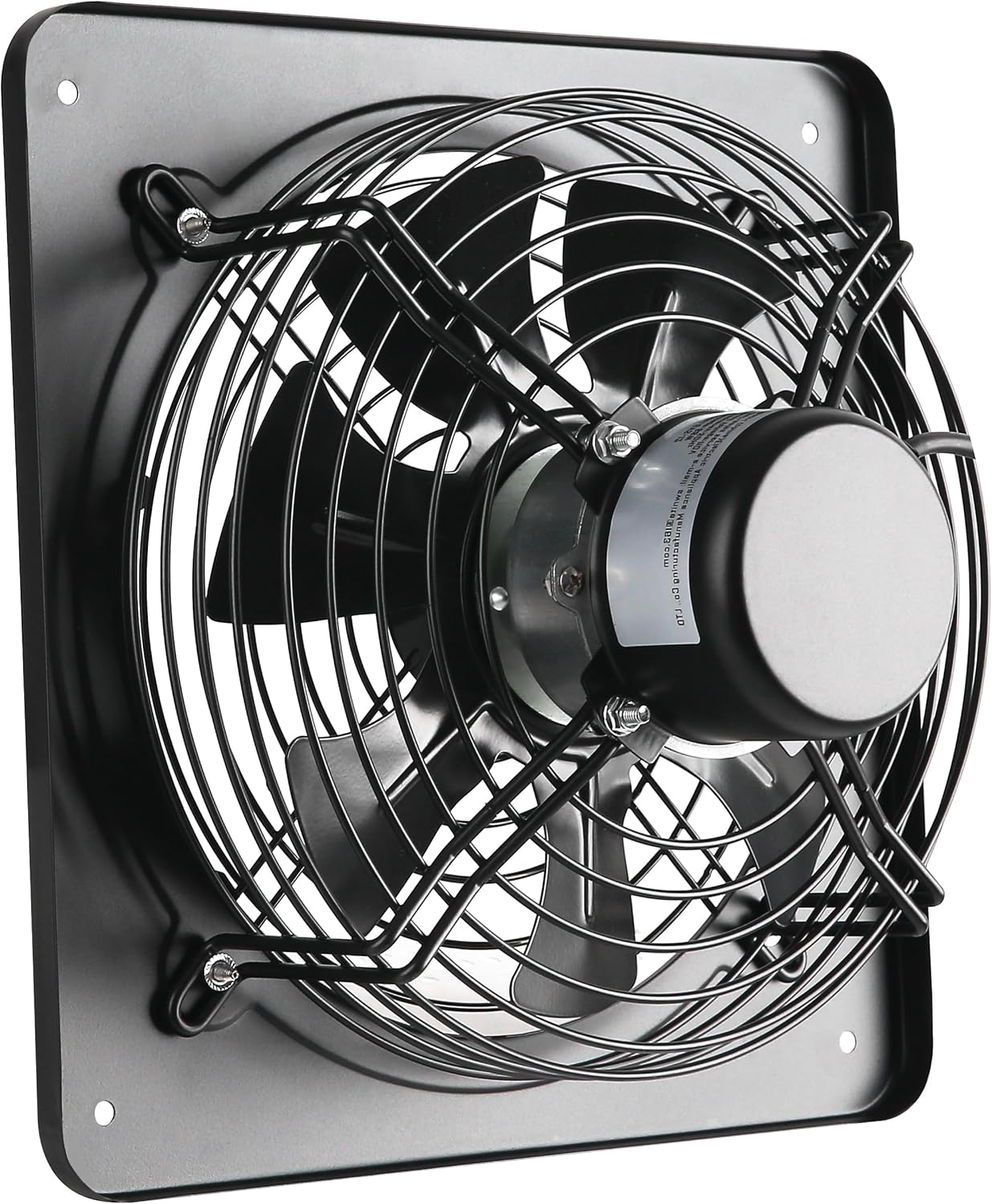 Window Exhaust Fan Wall Mounted Ventilation Fan Basement Extractor Industrial Fan720 CFM High-Speed1460 RPM Industrial Fan for Home Garage Office Commercial Use (12 Inch+Speed ）