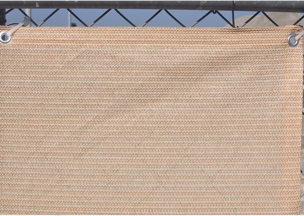 Alion Home© Elegant Privacy Screen for Backyard Deck, Patio, Balcony, Fence, Porch. (35''x9'10'') Banha Beige